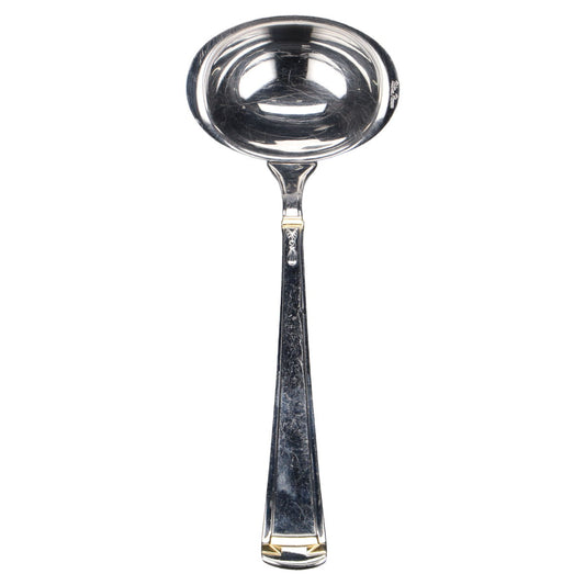 Saucenlöffel teilvergoldet