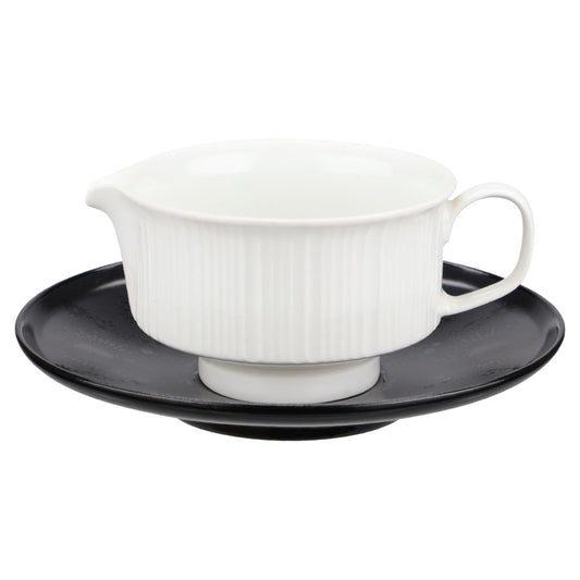 Buttersauciere mit Teller 2-teilig