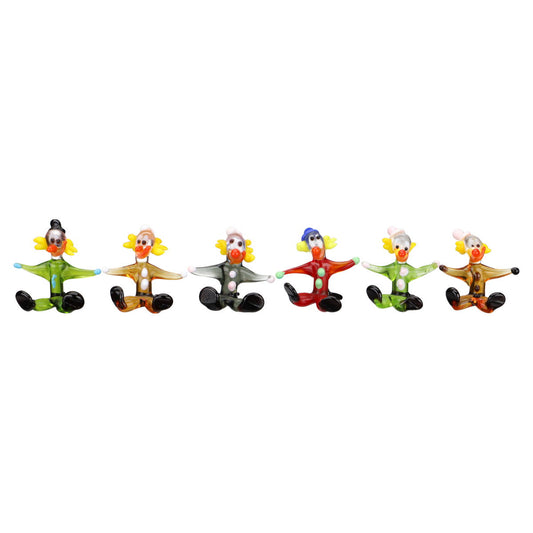 6 Miniaturfiguren Clowns