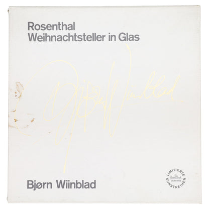 Weihnachtsteller in Glas 1977 2tlg. in OVP