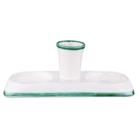 Menage für Salz + Pfeffer mit Zahnstocherhalter