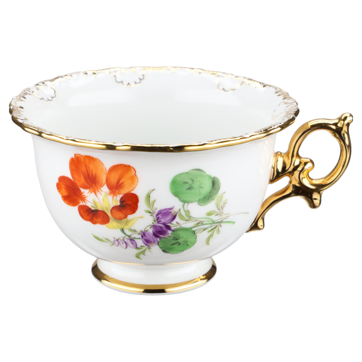Teetasse mit Untere Blüte Orange