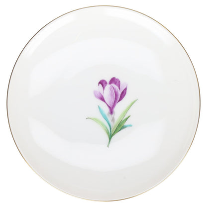 6 Miniteller verschiedene Blumenmotive