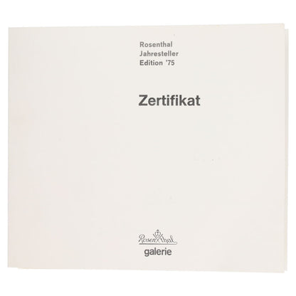 Jahresteller Edition 1975 Narendra Auflage 738 mit Zertifikat in OVP