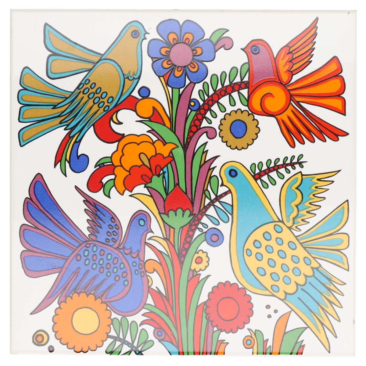 Fliese als Untersatz groß