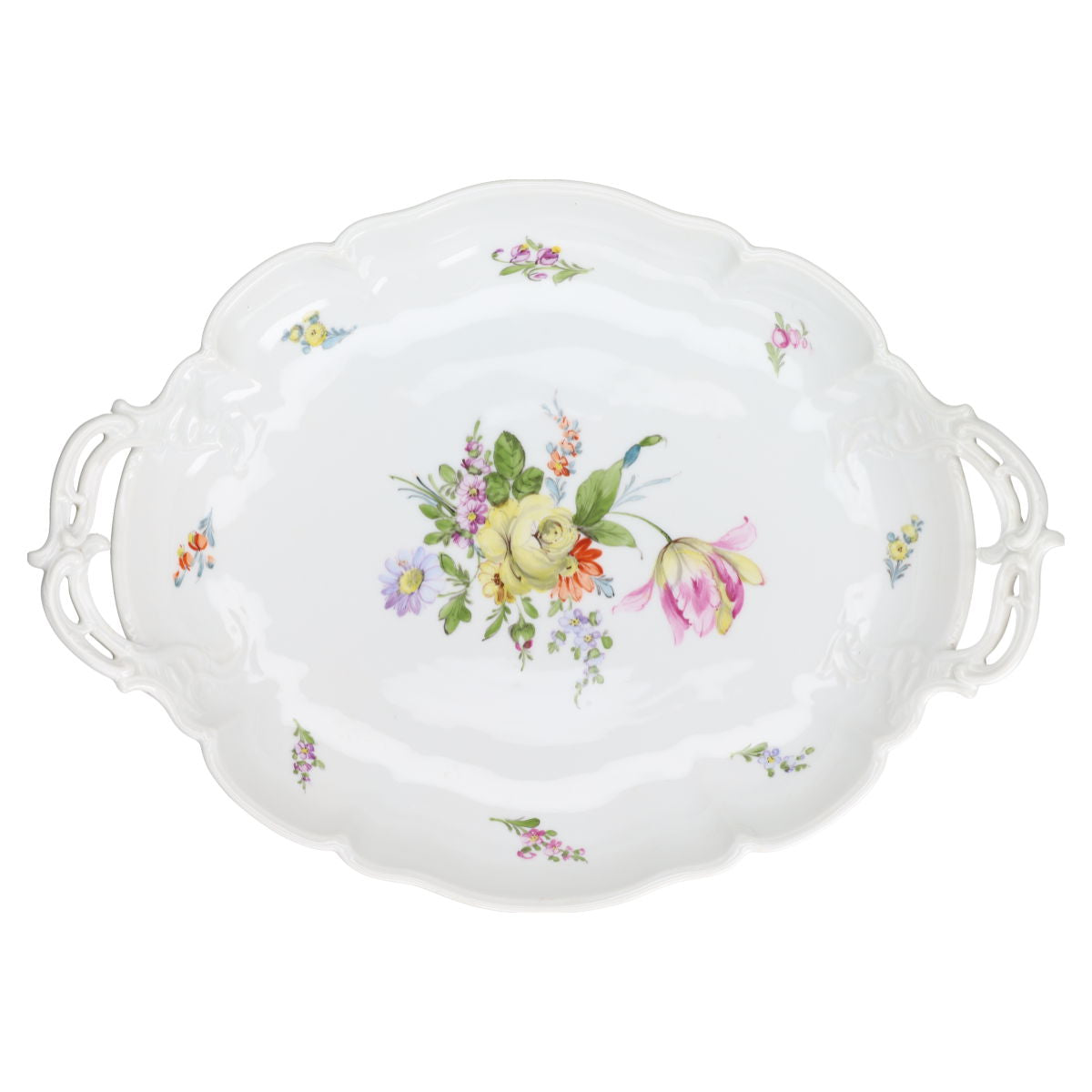 Schale mit Henkeln Obstschale oval