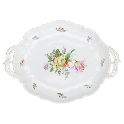 Schale mit Henkeln Obstschale oval