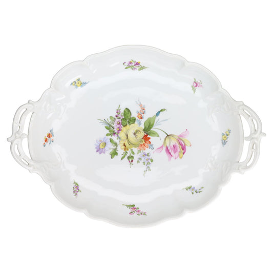 Schale mit Henkeln Obstschale oval