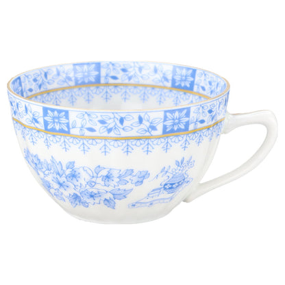 Teetasse Henkel Volldekor