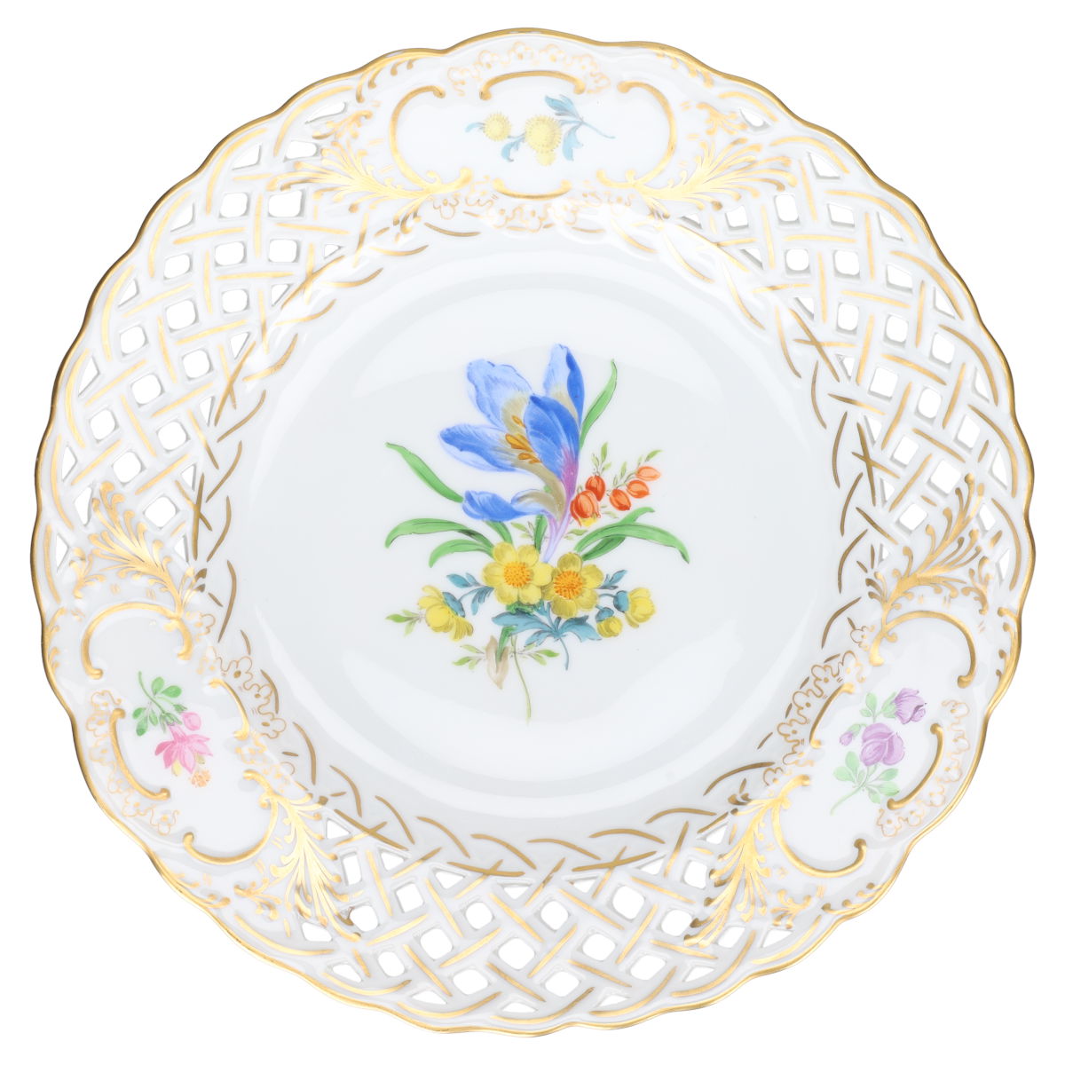 Durchbruchteller klein Blumenbouquet IV. W