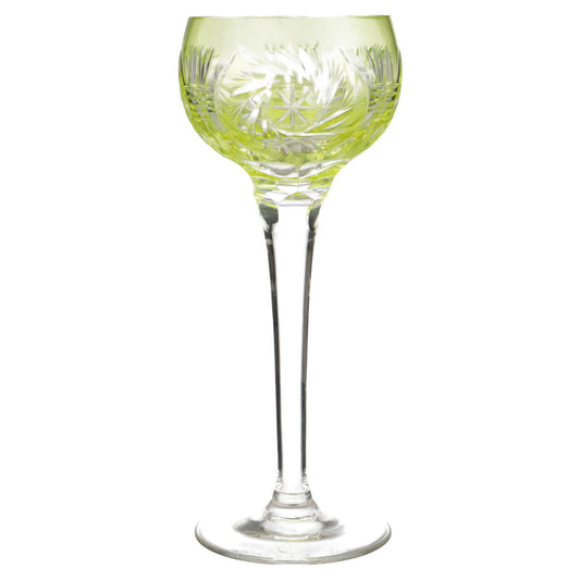 Weinrömer hell grün Dekor Schleuderstern