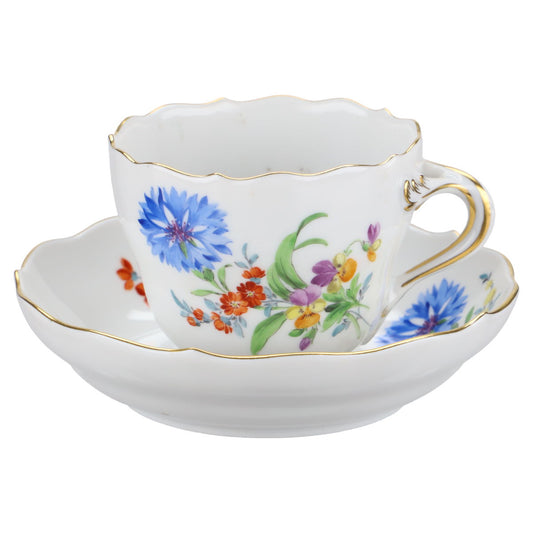 Mokkatasse mit Untere blaue Kornblume