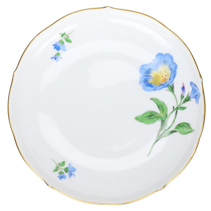 Untertasse für Kaffee Motiv Mohnblüte blau