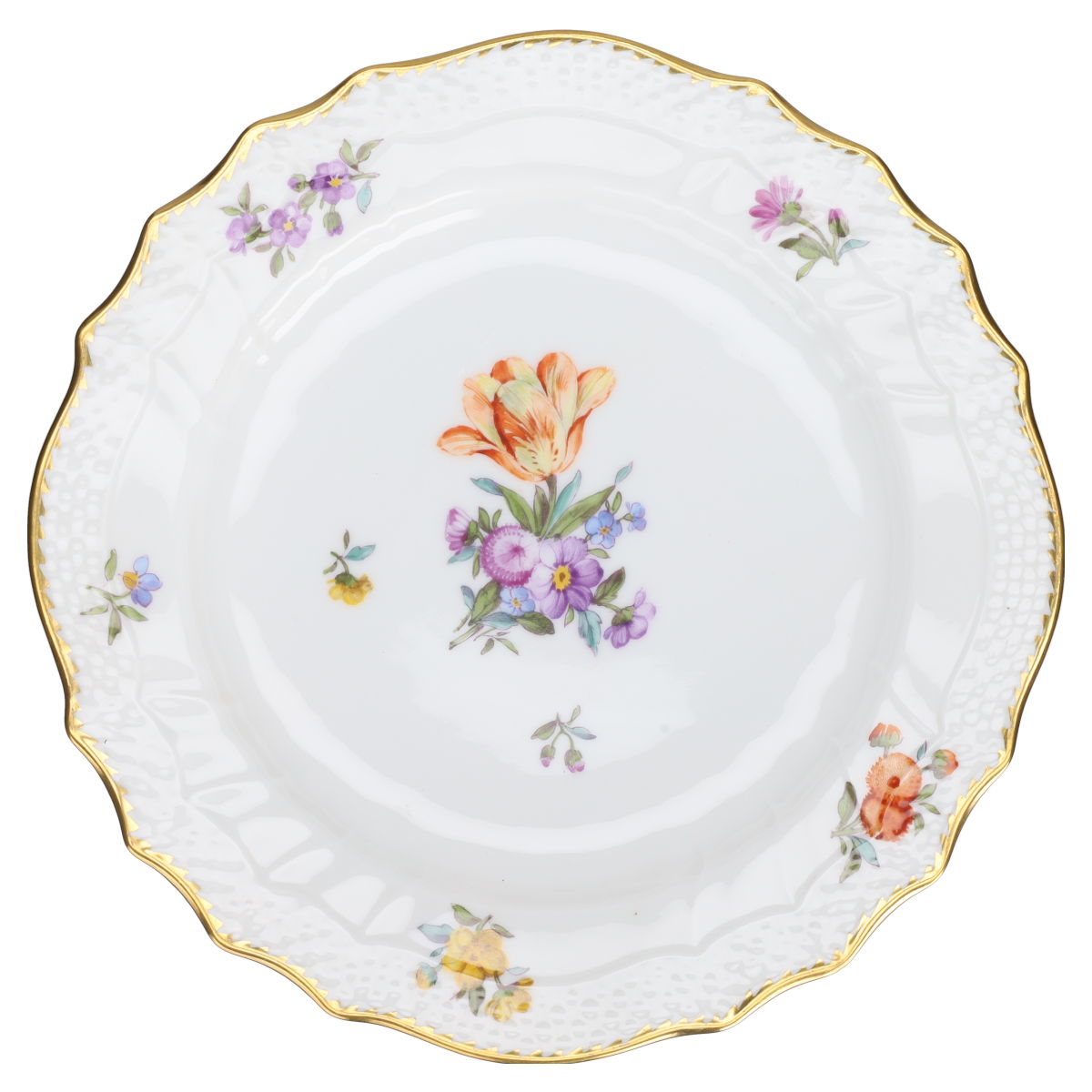 Kuchenteller klein 1625 Tulpe orange offen