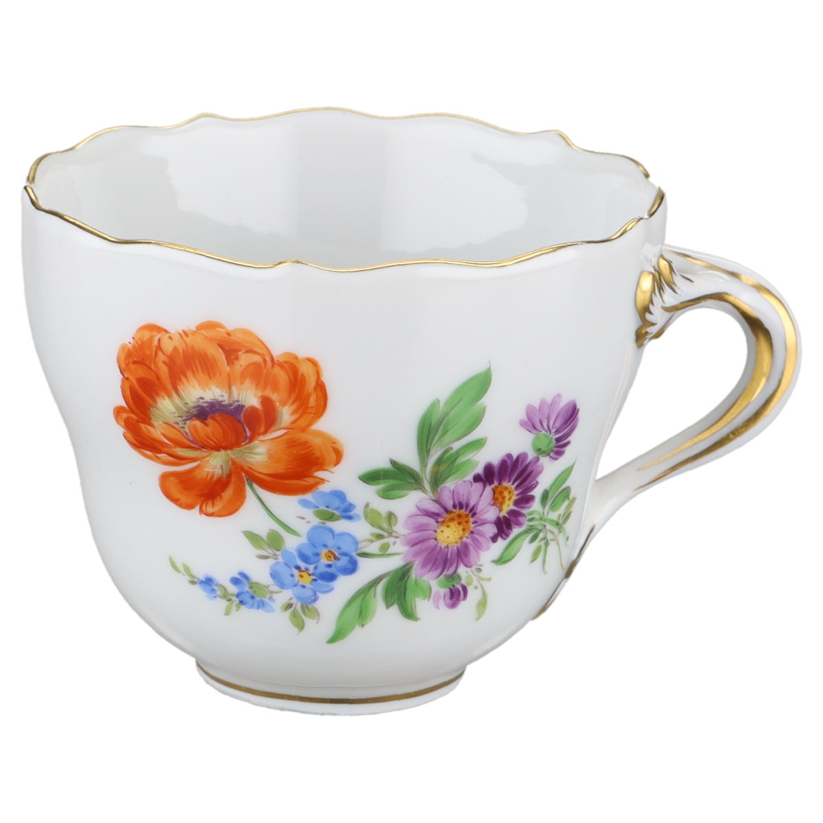 Mokkatasse Espressotasse mit Untere orange Annemone
