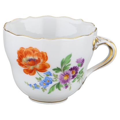 Mokkatasse Espressotasse mit Untere orange Annemone