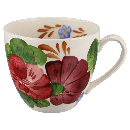 Kaffeetasse mit Innendekor ohne blauen Rand