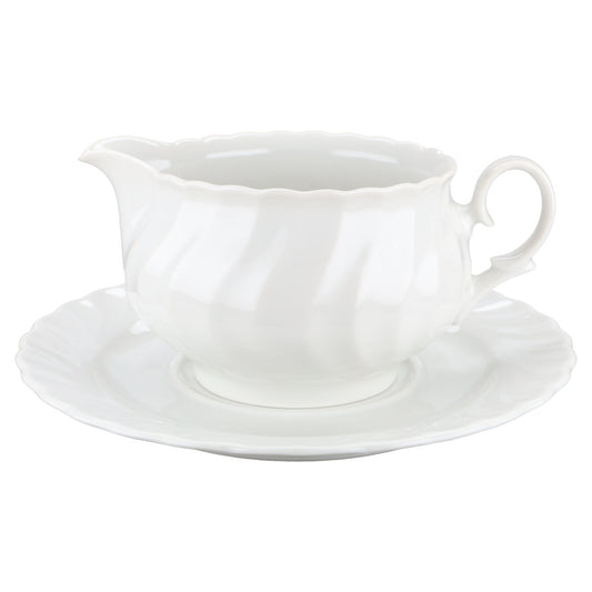 Sauciere mit Teller 2-tlg