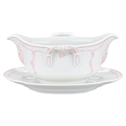 Sauciere mit Teller einteilig