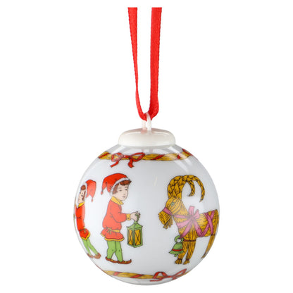 Weihnachtskugel Steinbock, Zicklein und Wildgans mini II. Wahl