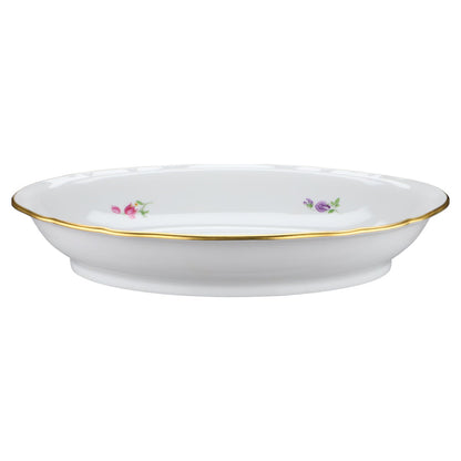 Schale oval Brotschale Blüte Orange