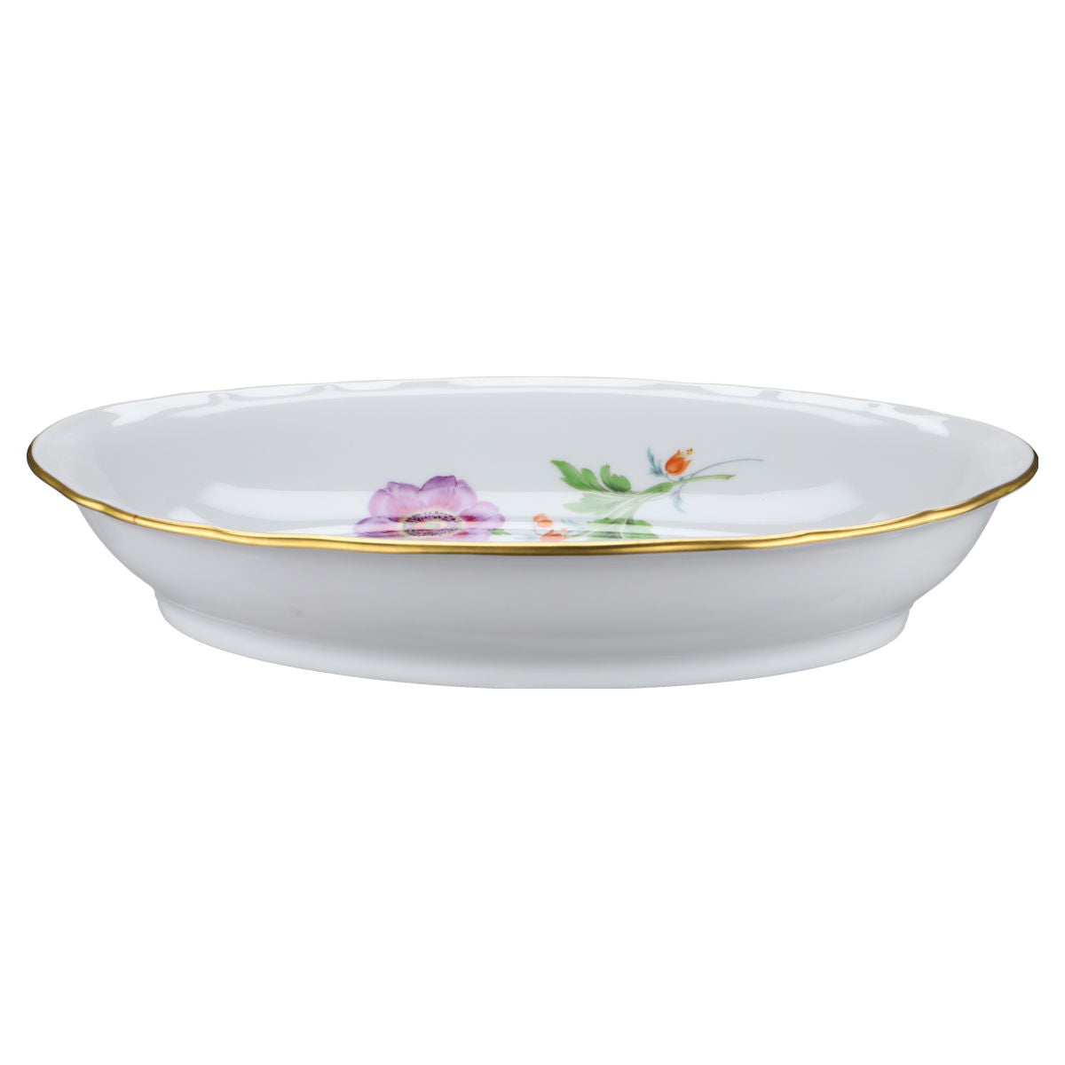 Schale oval Brotschale Lila Blume