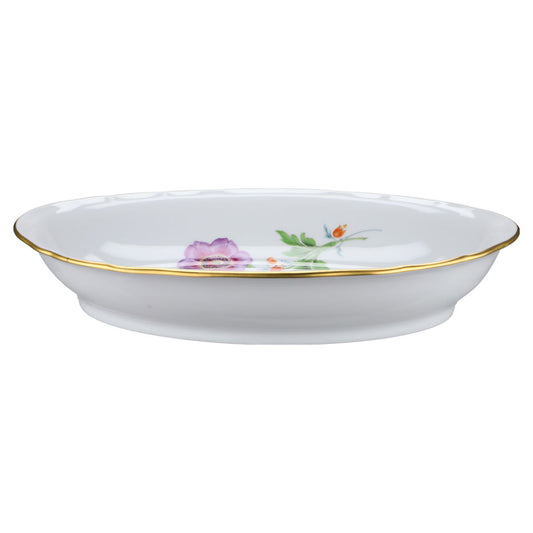 Schale oval Brotschale Lila Blume