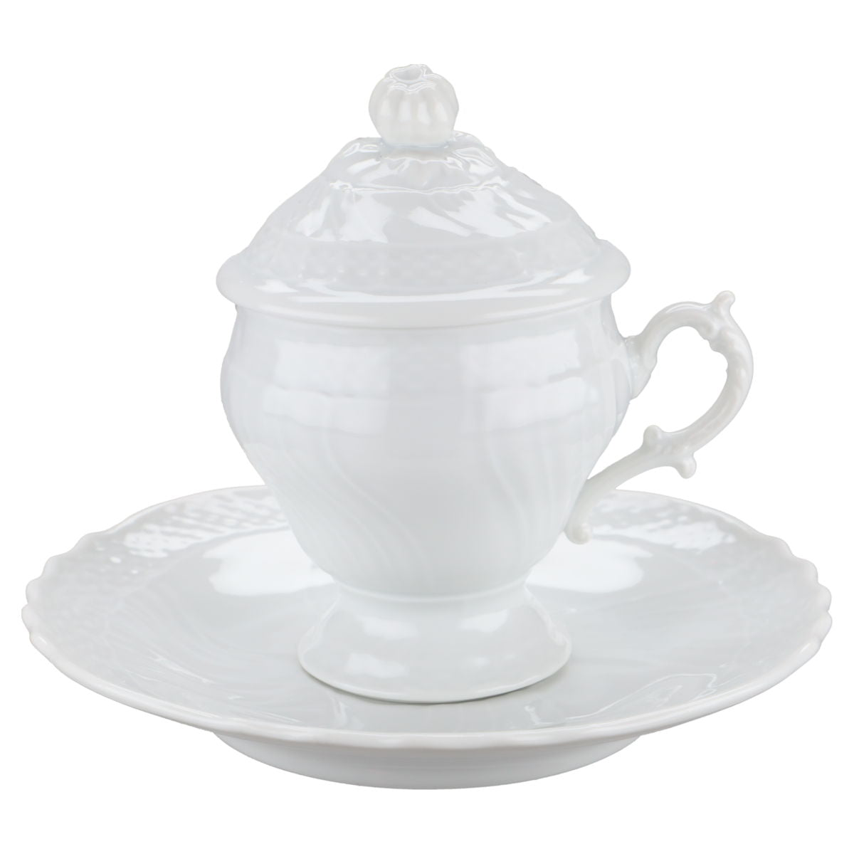 Tasse klein m. Untere und Deckel 3tlg.