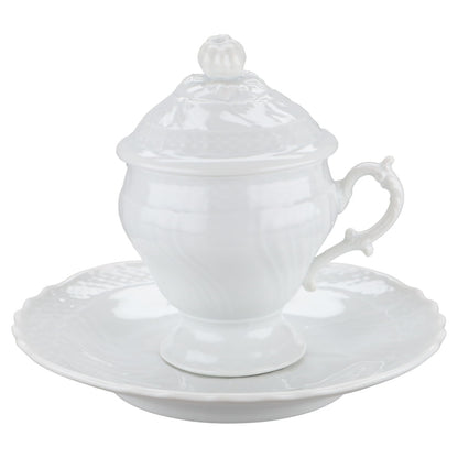 Tasse klein m. Untere und Deckel 3tlg.