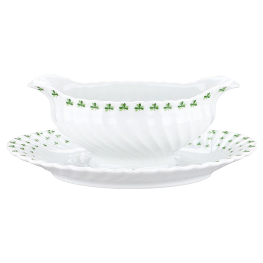 Sauciere mit Teller einteilig