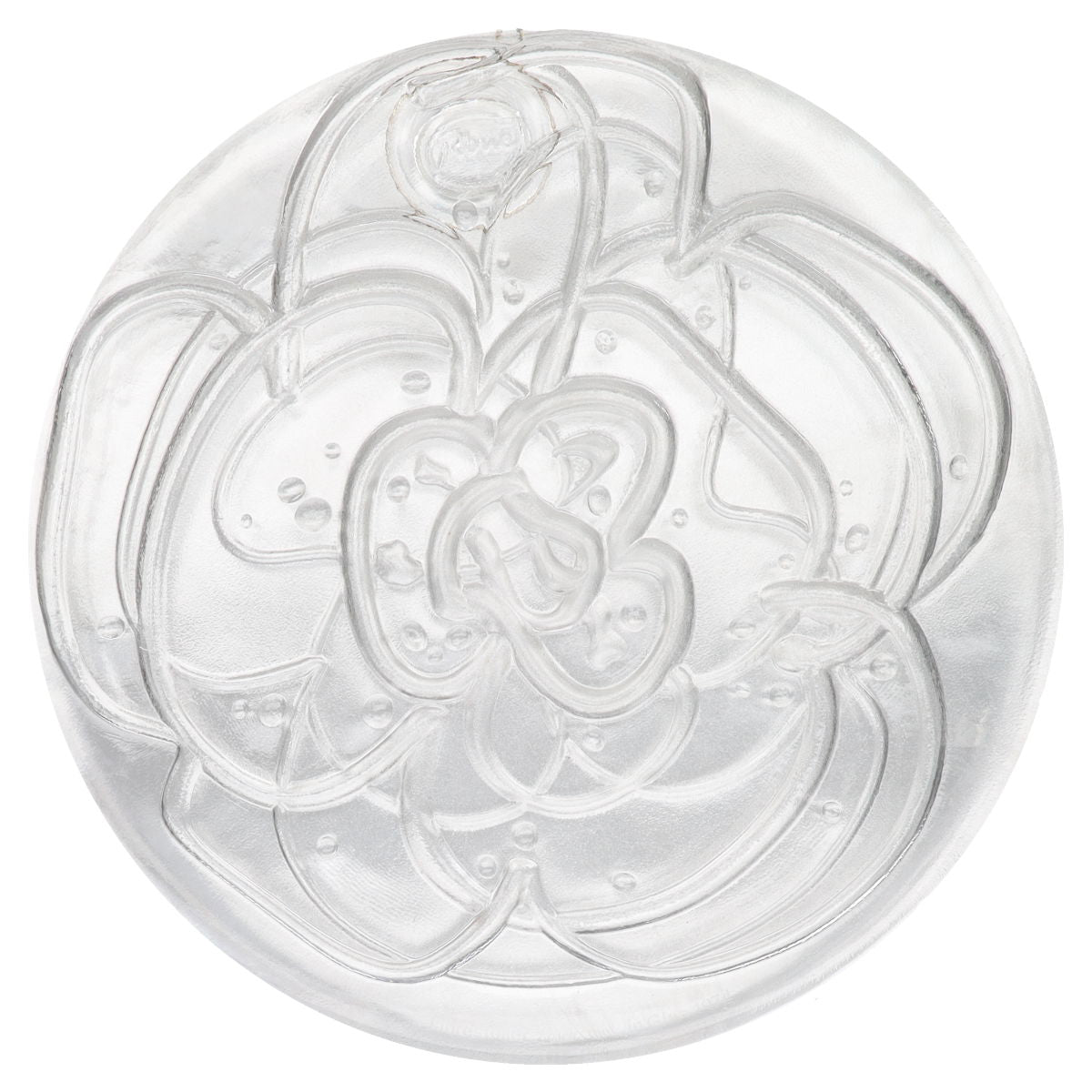 Jahresteller in Glas Otto Piene 1974 Gold glasklar mit Zertifikat OVP