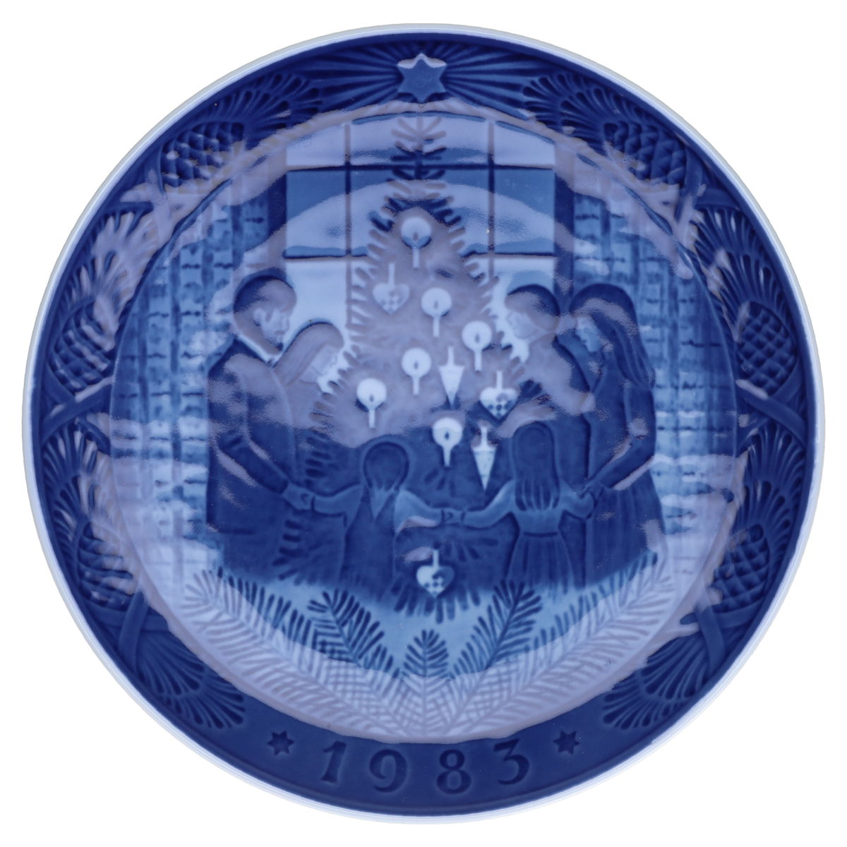 Wandteller Merry Christmas 1983