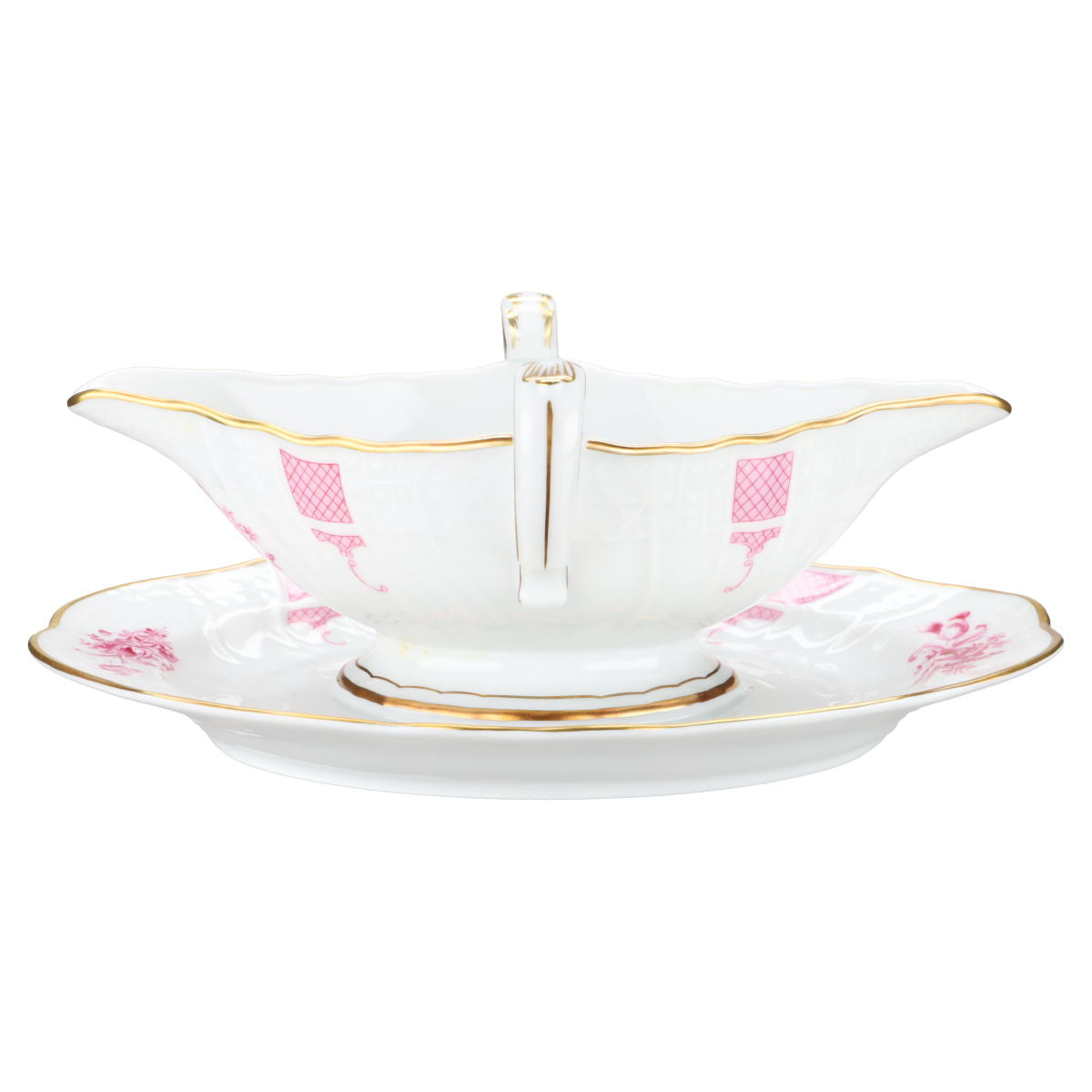 Sauciere mit Teller einteilig