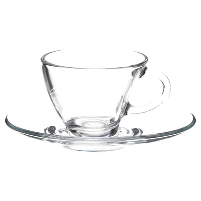 2 x Espressotasse mit Untere aus Glas in OVP