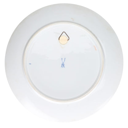 Wandteller Drache Blau mit Rot