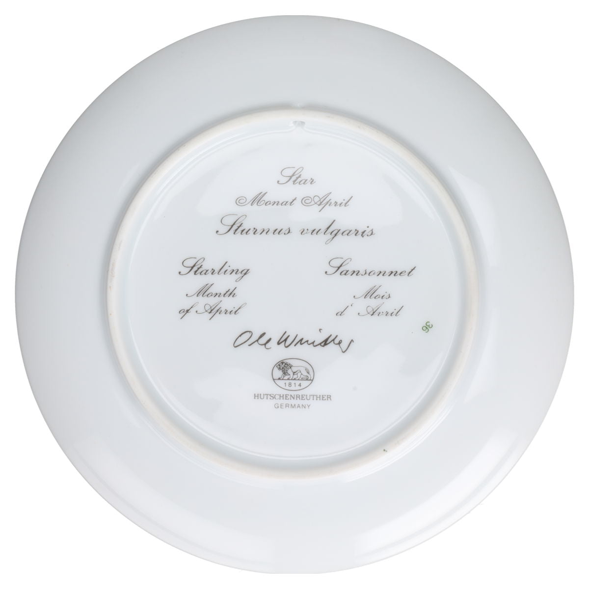 Wandteller 04 April Star