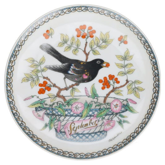 Wandteller 09 September Amsel