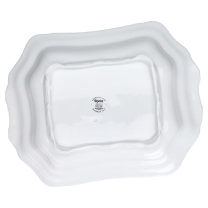 Servierterrine rechteckig auf Füssen ohne Deckel