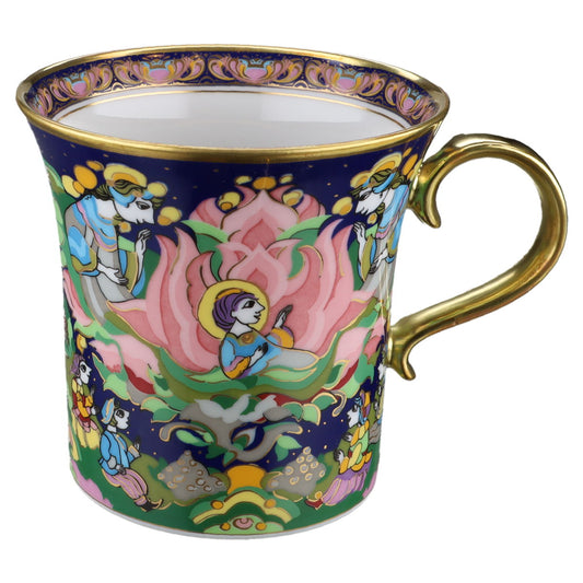 Kaffeetasse mit Untere Es ist ein Ros' entsprungen 2006 in OVP
