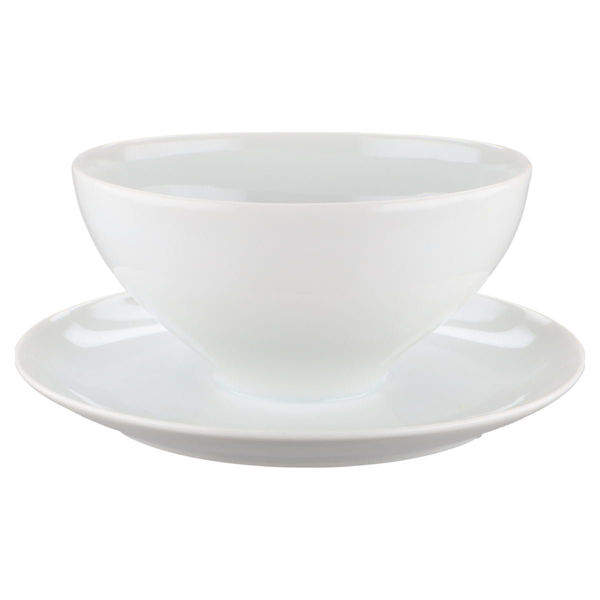 Sauciere mit Teller einteilig