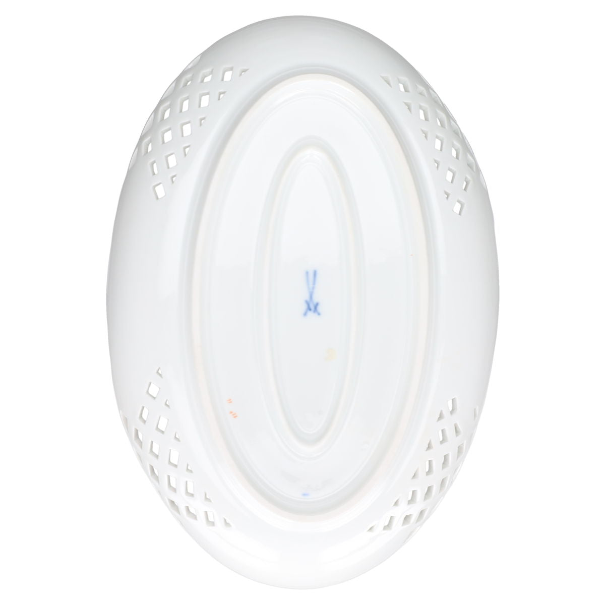 Schale oval Durchbruch Motiv Blüte gelb II.W