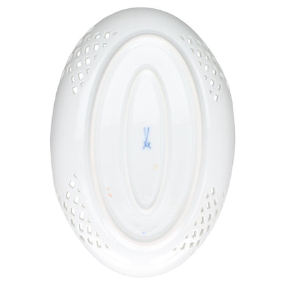Schale oval Durchbruch Motiv Blüte gelb II.W