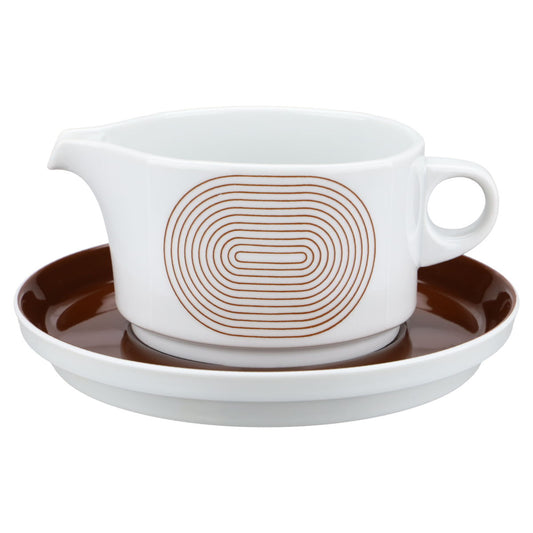 Sauciere mit Teller 2-tlg