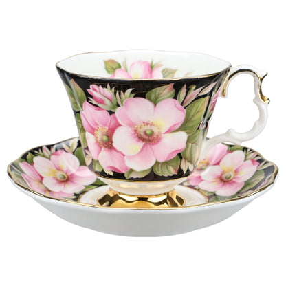 Kaffeetasse mit Untere Alberta Rose