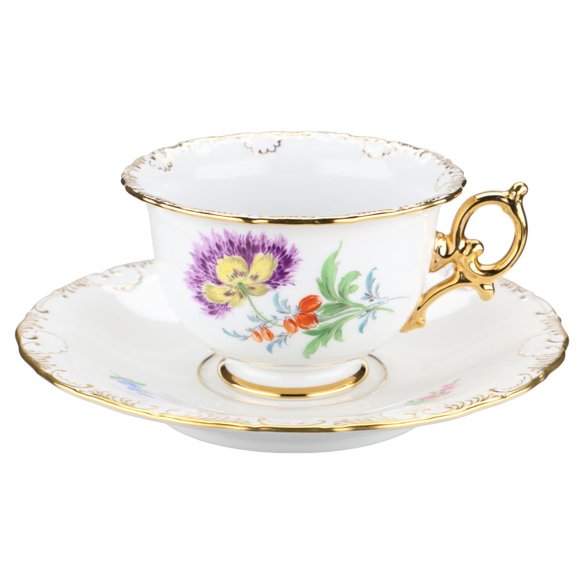 Teetasse mit Untere Blüte Lila I