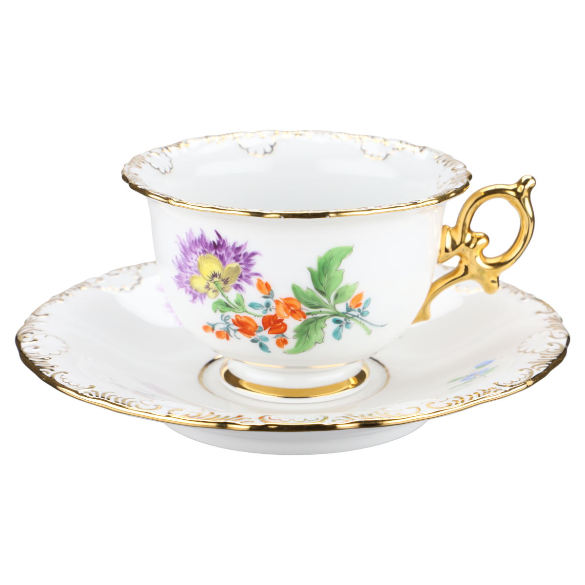 Teetasse mit Untere Blüte Lila II