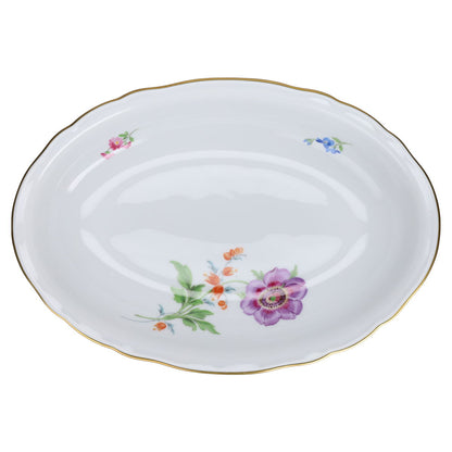 Schale oval Brotschale Lila Blume