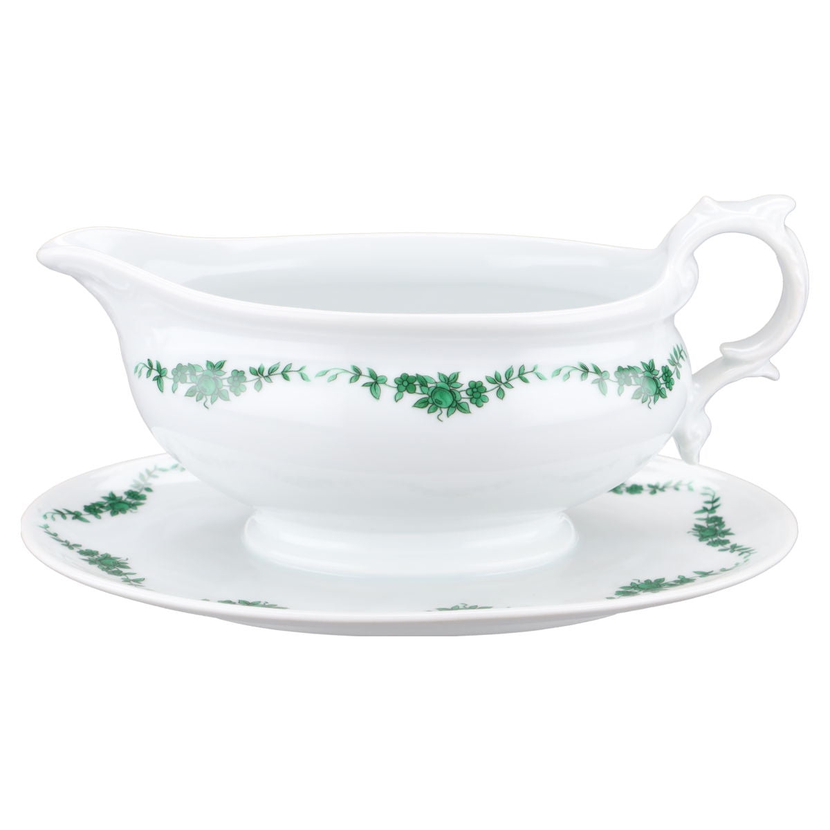 Sauciere mit Teller einteilig