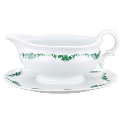 Sauciere mit Teller einteilig