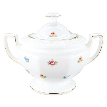 Zuckerdose groß einfache Goldlinie